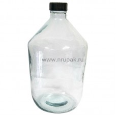 Стеклянная бутыль "Казацкий" (прозрачный) 10 литров