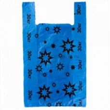 Пакет майка Звезда синии 32*59, 20 упак/ мешок