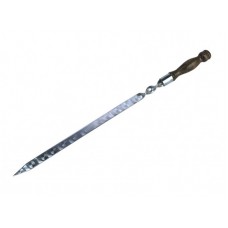 Шампура с деревянной ручкой, 20 мм* 60 см, толщина стали 3 мм для люля-кебаб