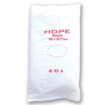 Фасовочные пакеты HDPE bags красн. 18*27,  10 уп/ мешок