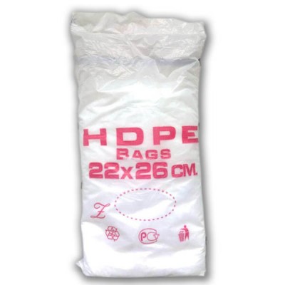 Фасовочные пакеты HDPE bags красн. 22*26,  10 уп/ мешок