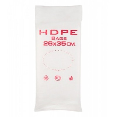 Фасовочные пакеты HDPE bags красн. 26*35,  10 уп/ мешок