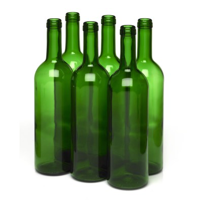 Бутылка 0,75 л.  "Бордо - Wine - 2"  зеленый   